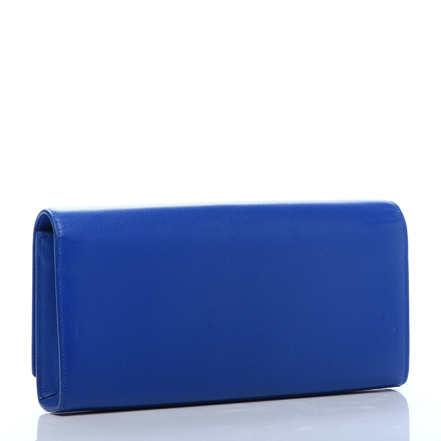 Saint Laurent Grain De Poudre Classic Monogram Cassandre Clutch Blue Majorelle 3 of 13