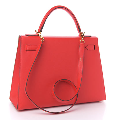 Hermes Epsom Kelly Sellier 32 Rouge de Coeur 4 of 12