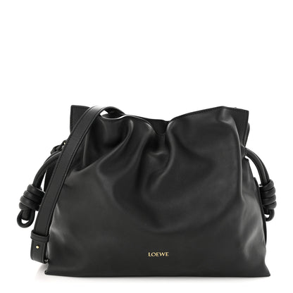 Loewe Nappa Flamenco Knot Clutch Black 1 of 9