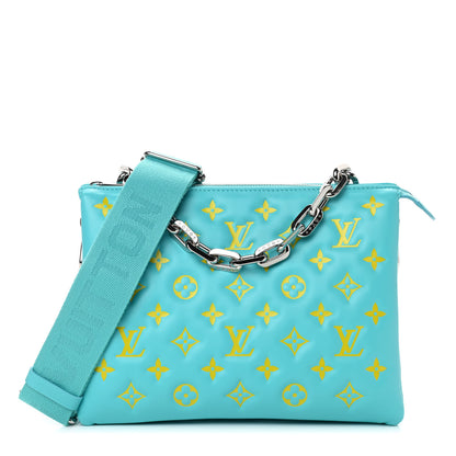 Louis Vuitton Lambskin Embossed Monogram Vuittamins Coussin PM Menthe Jaune 1 of 4