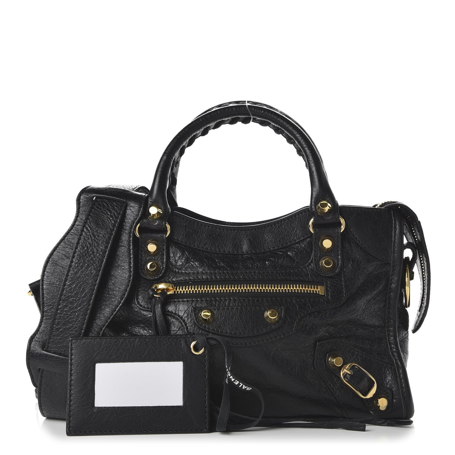 Balenciaga Agneau Classic Gold Hardware Mini City Black 1 of 10