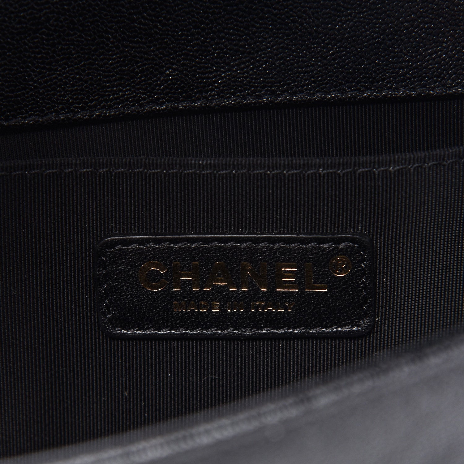 Chanel Caviar Chevron Quilted Medium Boy Flap Black 8 of 10