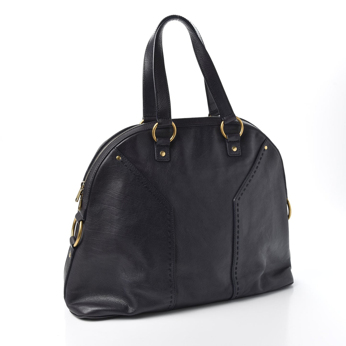 Calfskin Oversized Muse Dark Purple