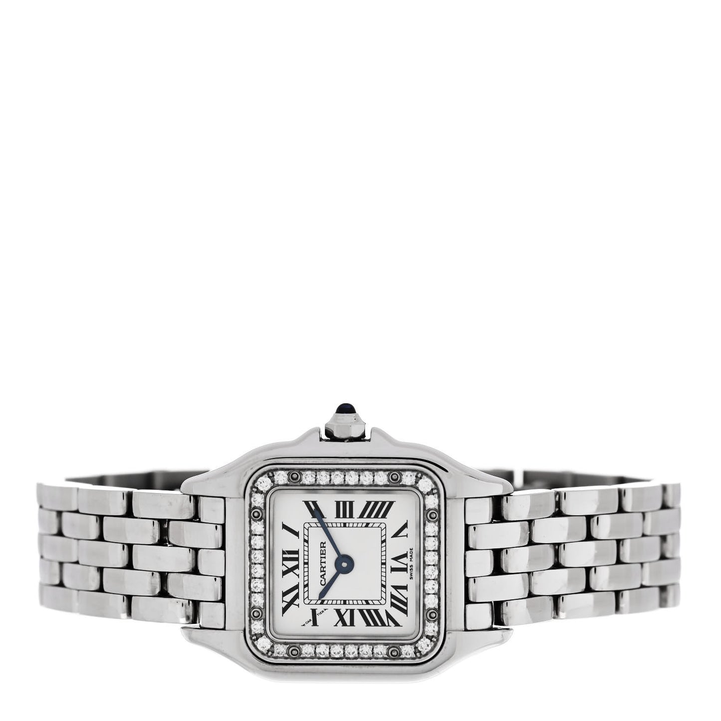 Stainless Steel Diamond 22mm Panthere Quartz Watch