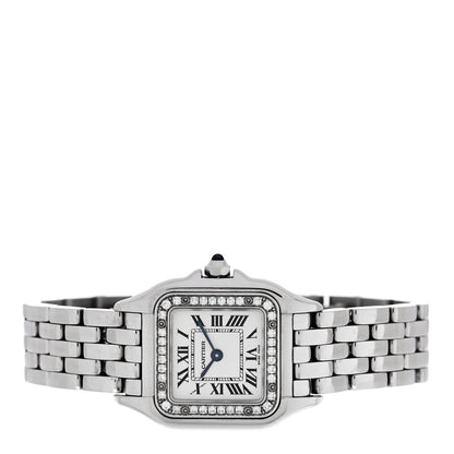 Cartier Stainless Steel Diamond 22mm Panthere Quartz Watch 2 of 4