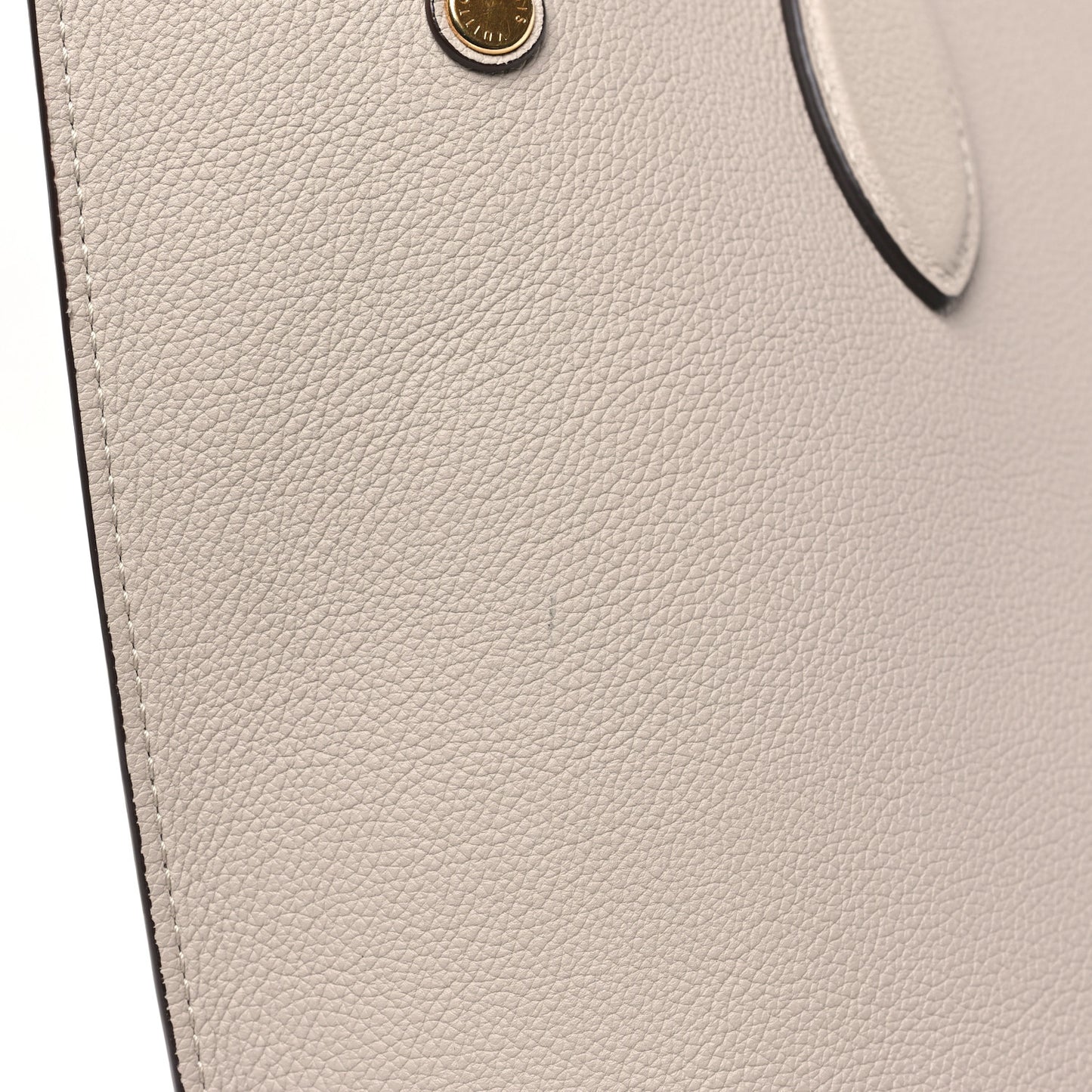 Calfskin Lockme Go Tote Greige