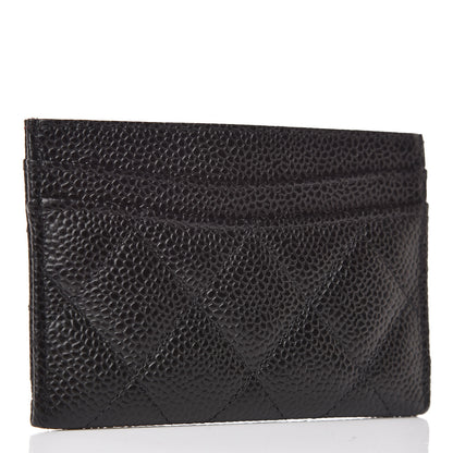 Chanel Caviar Quilted Card Holder Black 3 of 9