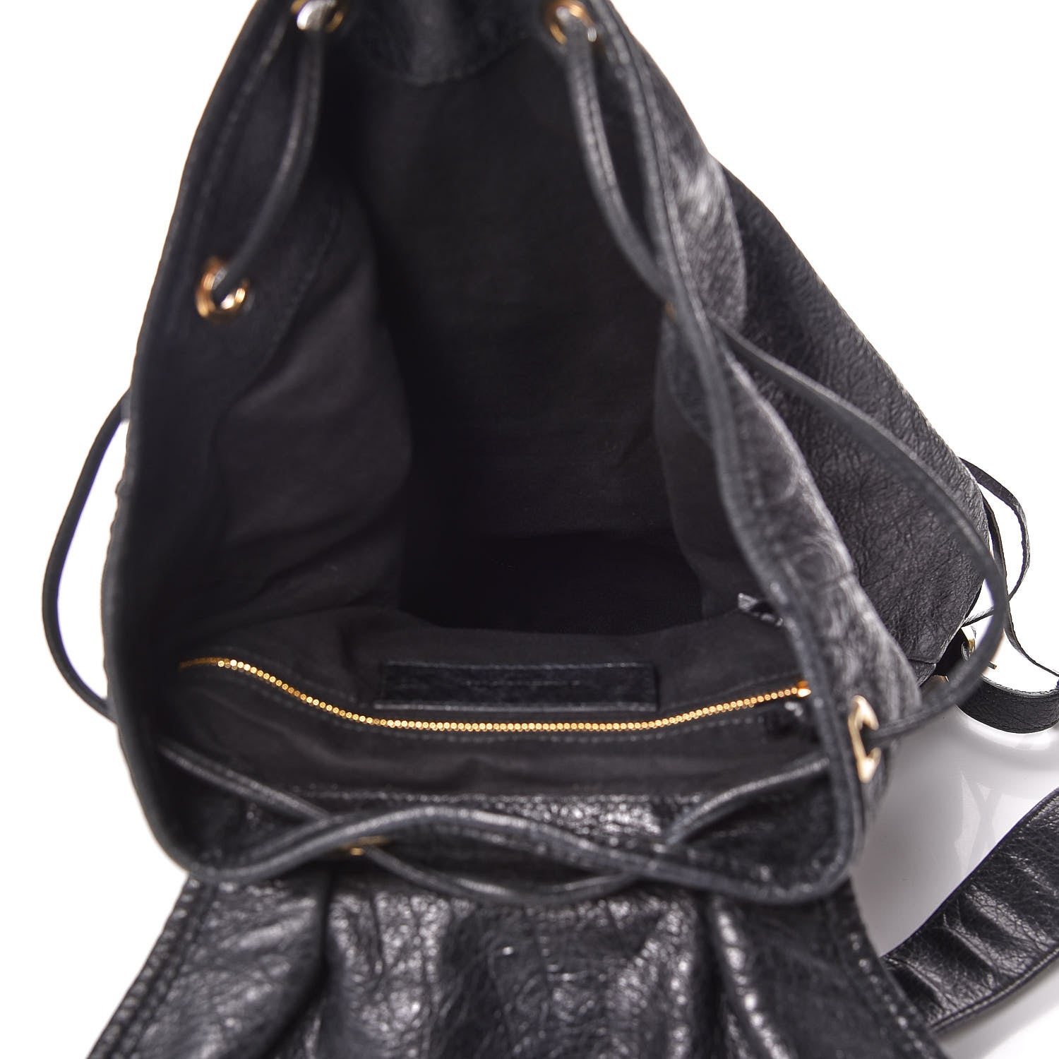 Balenciaga Agneau Classic Gold Hardware S Traveler Backpack Black 7 of 9