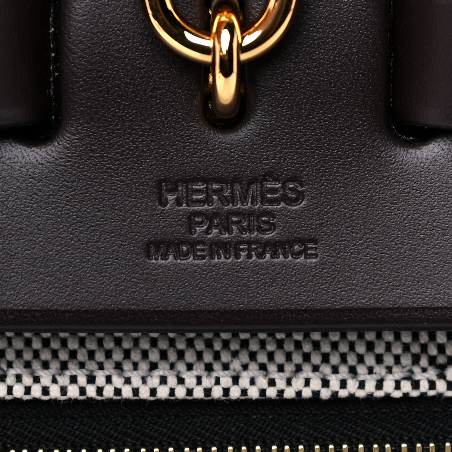 Hermes Toile H Berline Vache Hunter Herbag Zip PM 31 Black Ebene 5 of 9