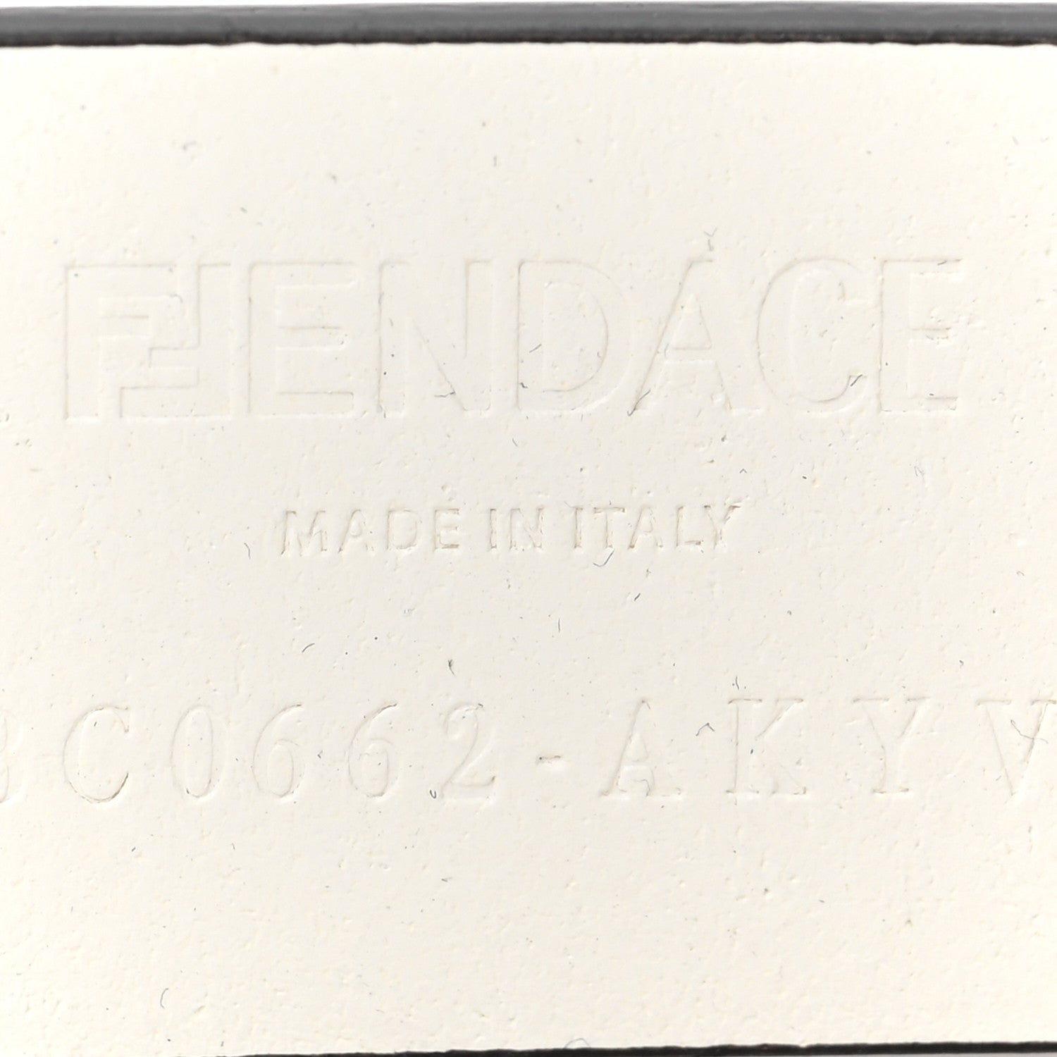Versace X FENDI Calfskin Fendace Logo Belt 100 40 White 3 of 3