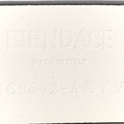 Versace X FENDI Calfskin Fendace Logo Belt 100 40 White 3 of 3