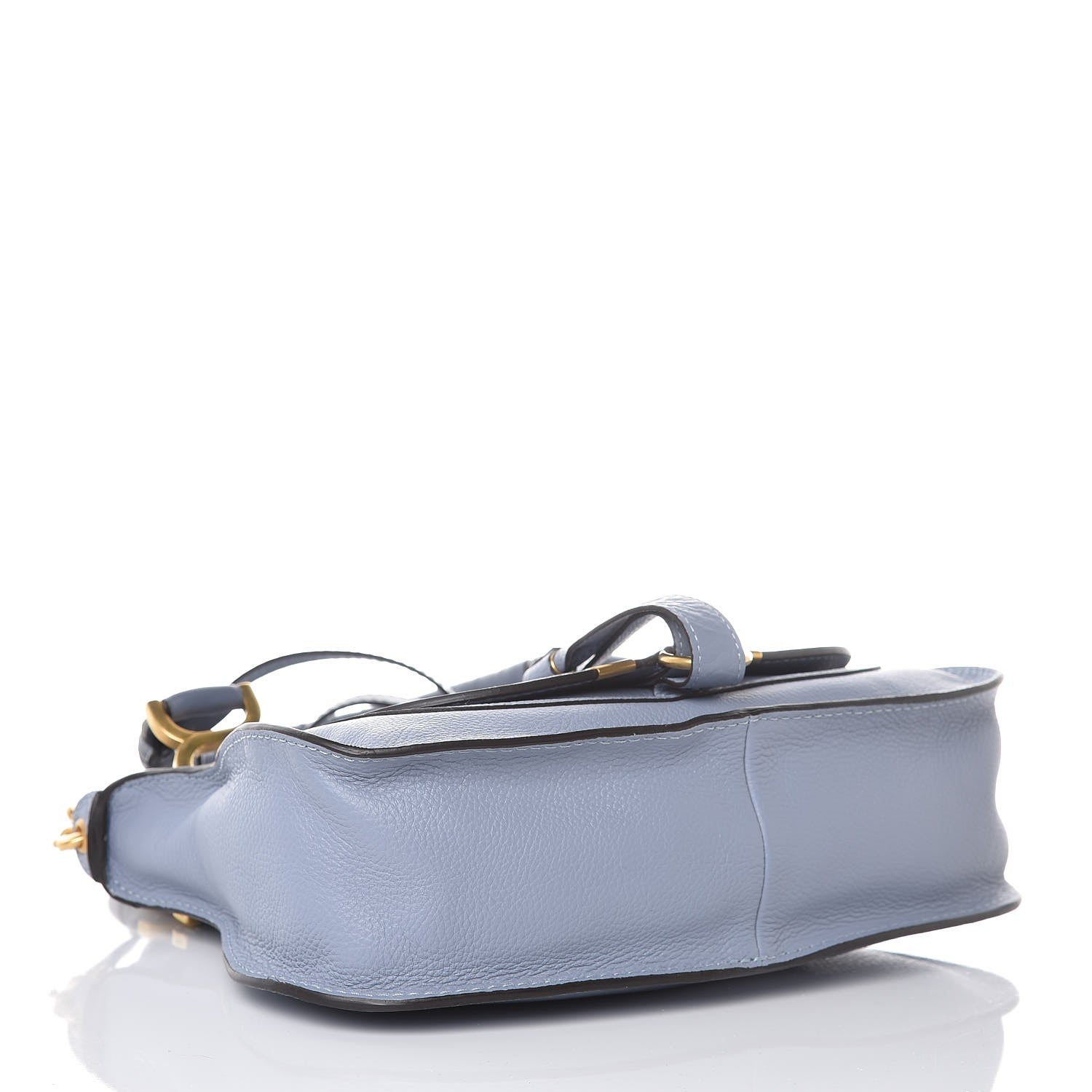 Chloe Calfskin Small Marcie Satchel Washed Blue 4 of 7