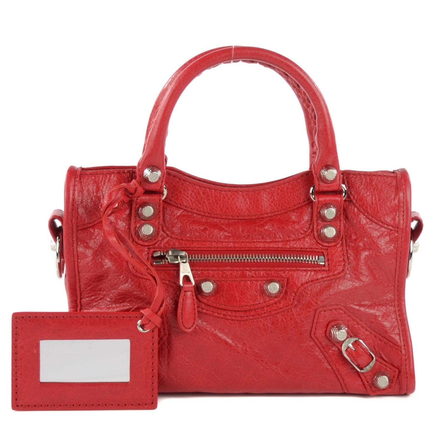 Agneau Giant 12 Silver Hardware Mini City Rouge Cardinal