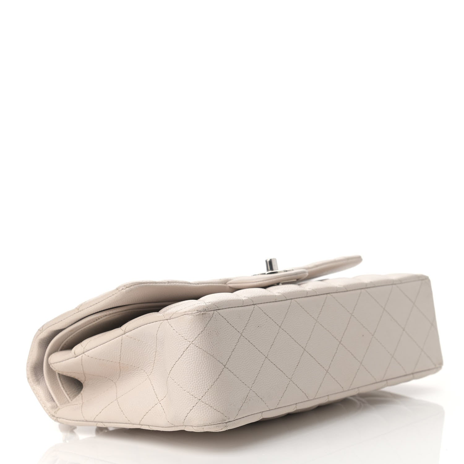 Chanel Caviar Quilted Medium Double Flap Ivory 4 of 12