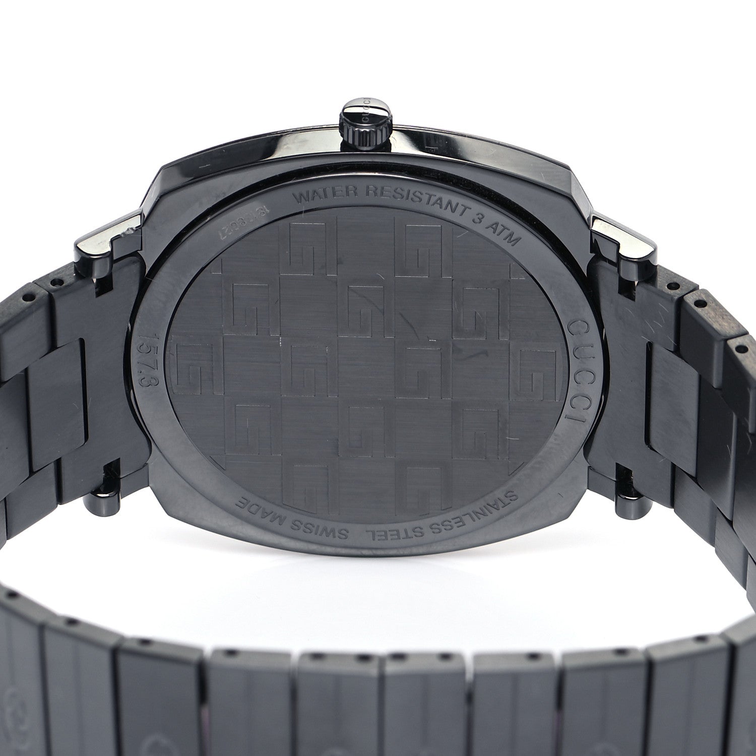 Gucci PVD Stainless Steel 38mm Grip Quartz Watch Black 4 of 5