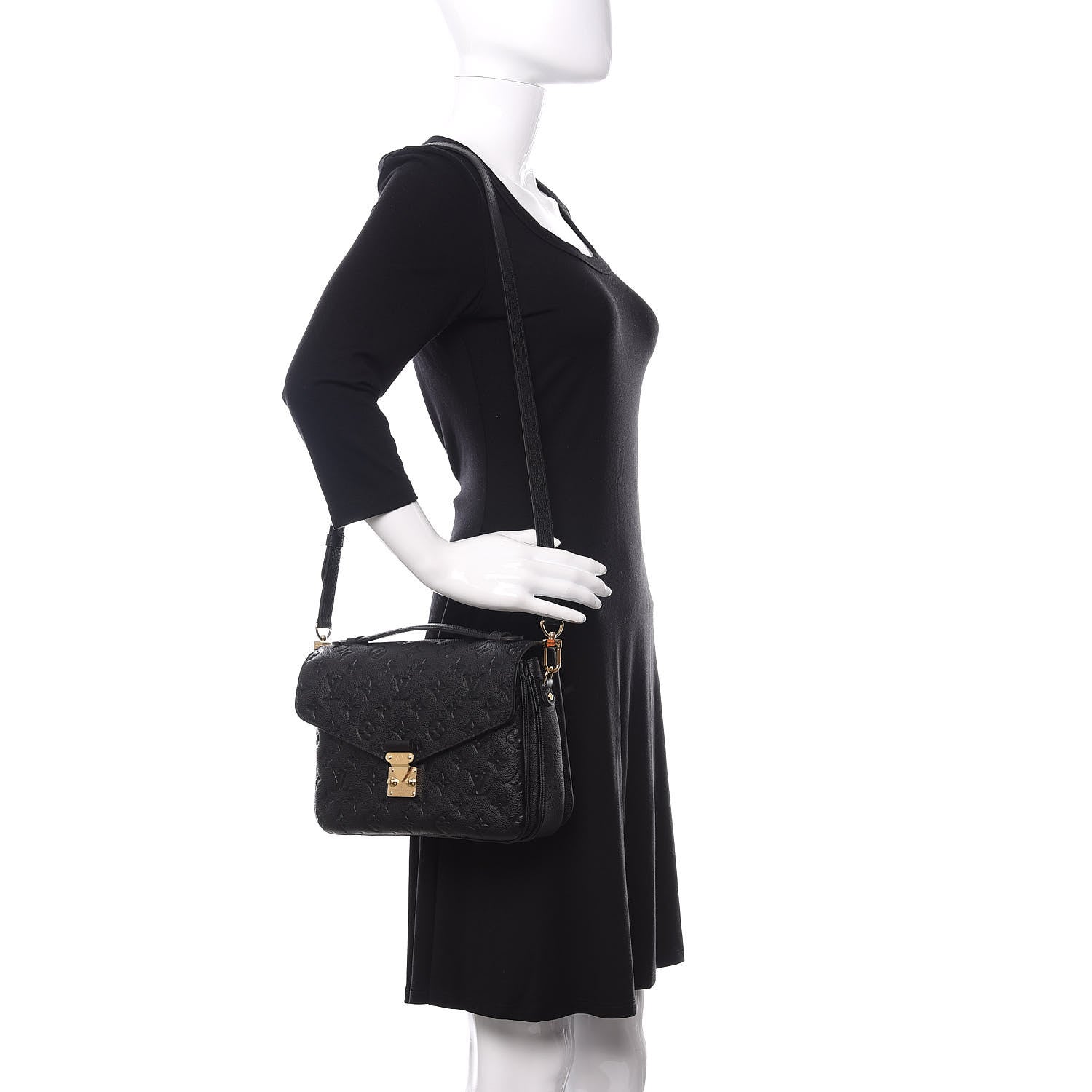 Louis Vuitton Empreinte Pochette Metis Black 2 of 9