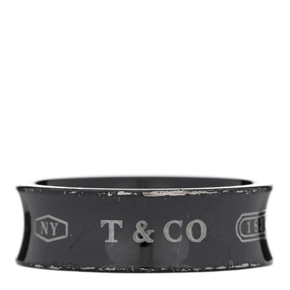 Tiffany Titanium 1837 Band Ring 58 8.5 1 of 4