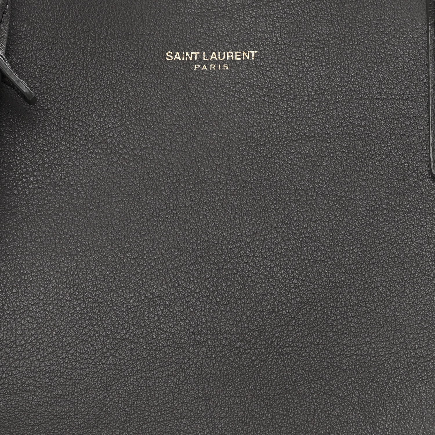 Saint Laurent Calfskin Large Shopping Tote Coal 9 of 12