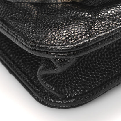 Chanel Caviar Quilted Business Affinity Clutch With Chain Black 8 of 11