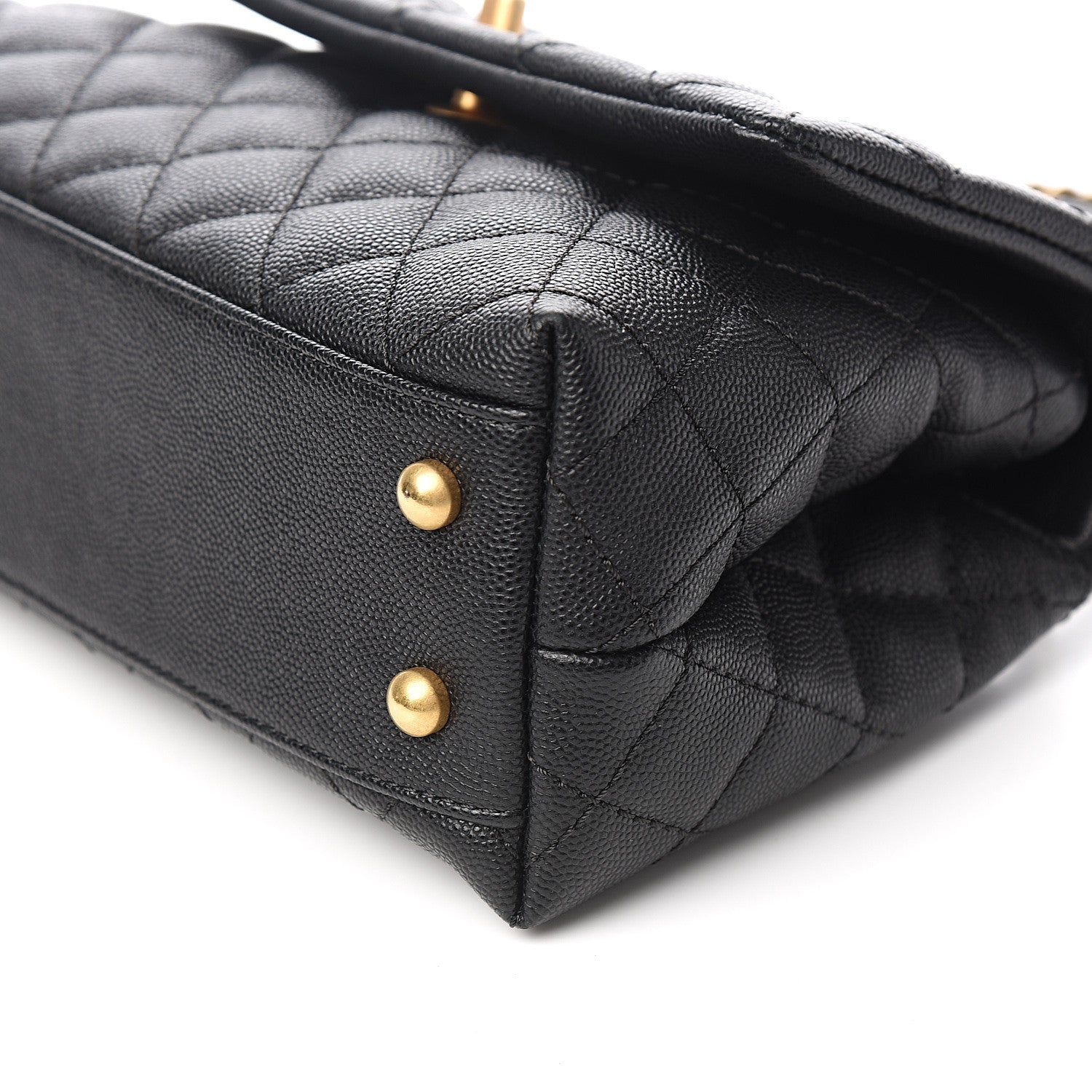Chanel Caviar Quilted Mini Coco Handle Flap Black 8 of 9