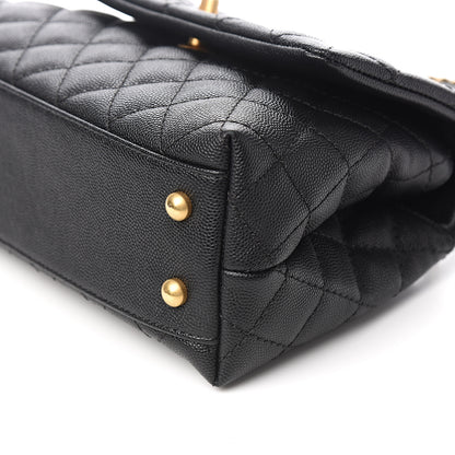 Chanel Caviar Quilted Mini Coco Handle Flap Black 8 of 9