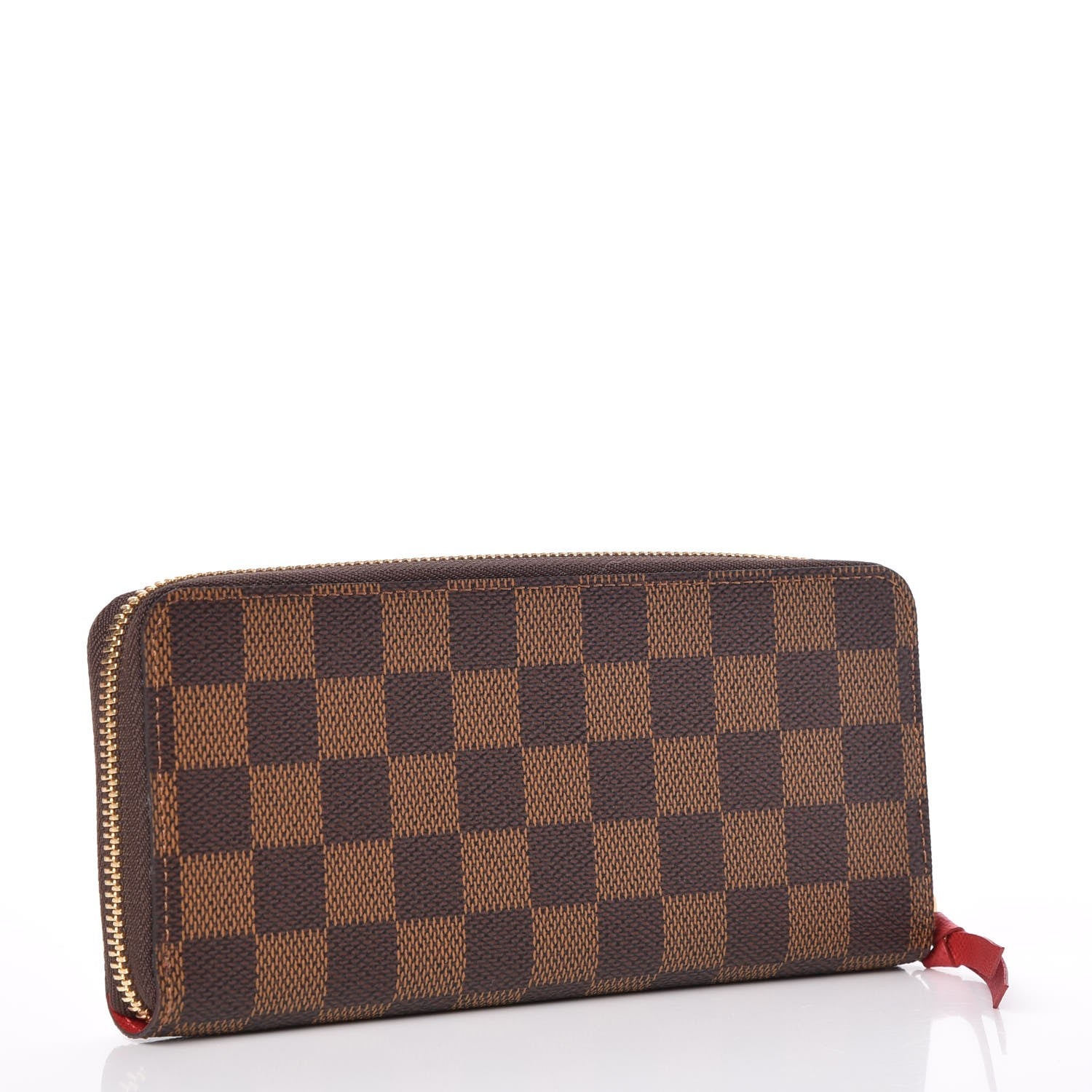 Louis Vuitton Damier Ebene Clemence Wallet Cherry 3 of 8