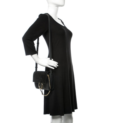 Chloe Suede Calfskin Small Faye Shoulder Bag Black 1 of 8