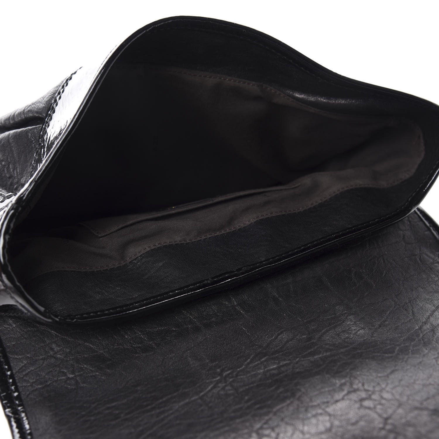 Fendi Nappa Patent B Bag Black 5 of 14