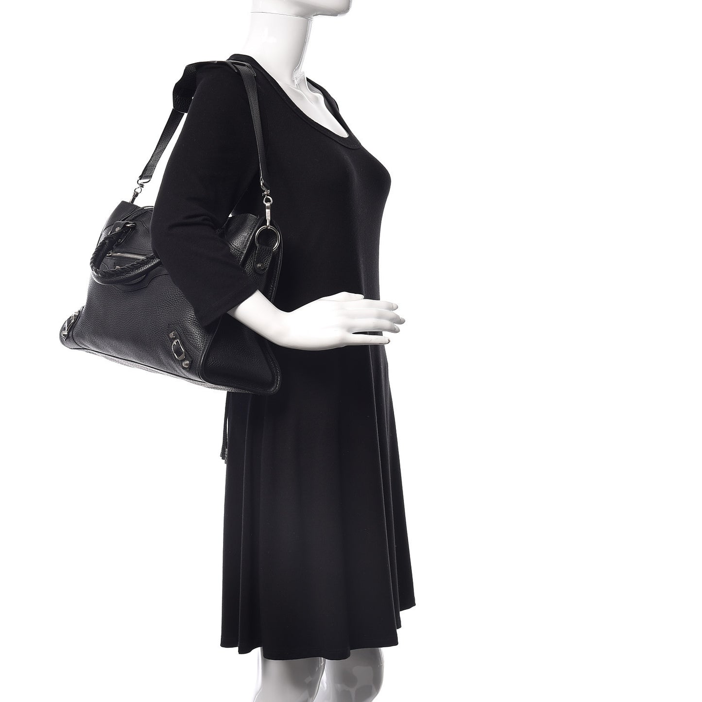 Vibrato Calfskin Classic Silver Hardware City Black