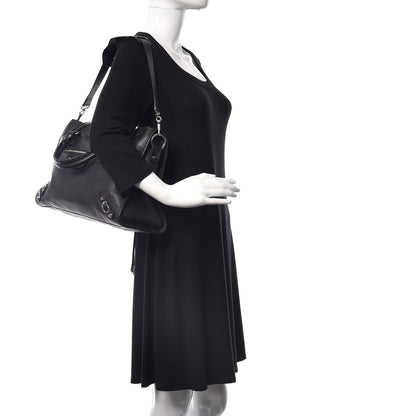 Balenciaga Vibrato Calfskin Classic Silver Hardware City Black 2 of 10