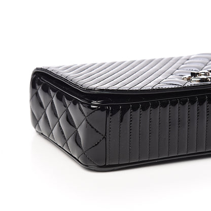 Chanel Iridescent Patent Quilted Medium Coco Boy Flap Black 7 of 10