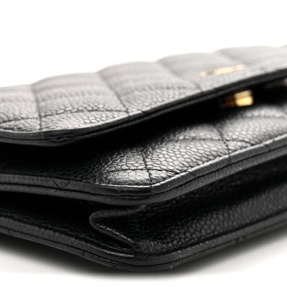 Chanel Caviar Quilted Wallet On Chain WOC Black 9 of 11