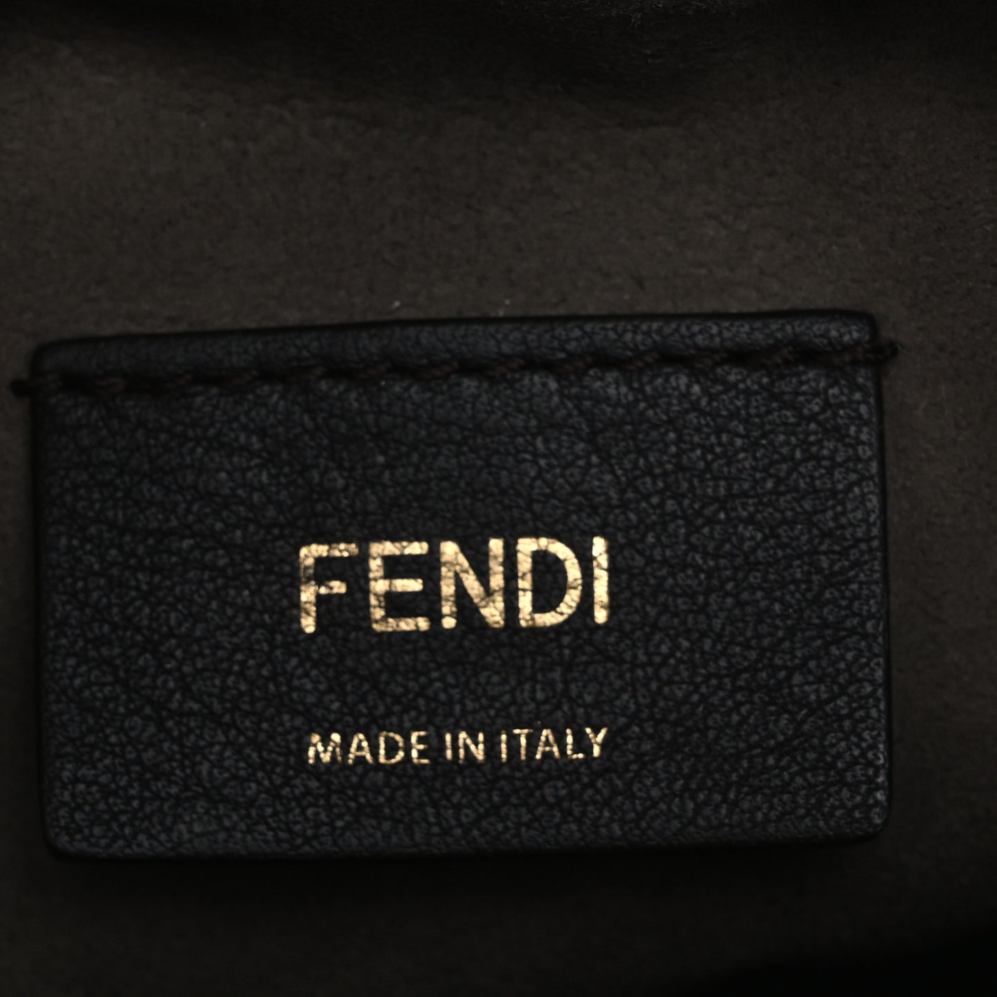 Vitello Liberty F is Fendi Bi-Color FF 1974 Embossed Mini Mon Tresor Bucket Bag Maya Black