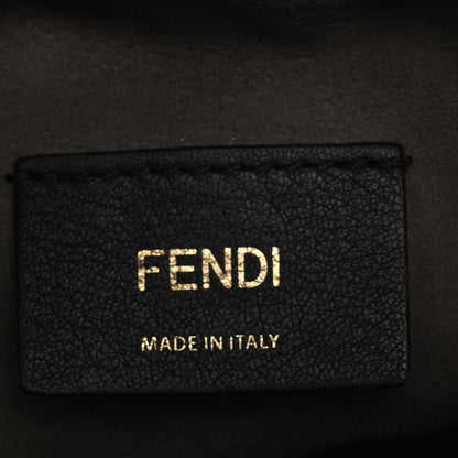 Fendi Vitello Liberty F is Fendi Bi-Color FF 1974 Embossed Mini Mon Tresor Bucket Bag Maya Black 6 of 12