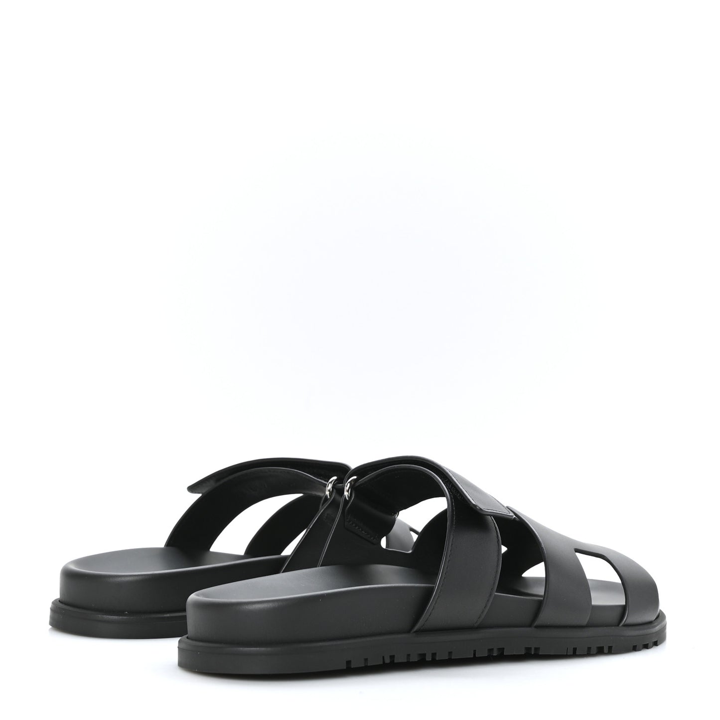 Calfskin Womens Chypre Sandals 40.5 Black