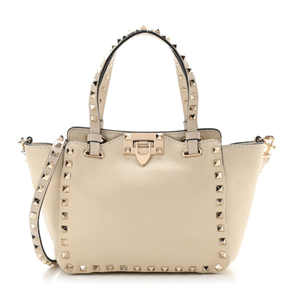 Valentino Garavani Vitello Mini Rockstud Tote Ivory 1 of 10