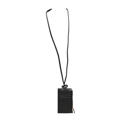 Versace Calfskin Logo Medusa Lanyard Wallet Black 4 of 6