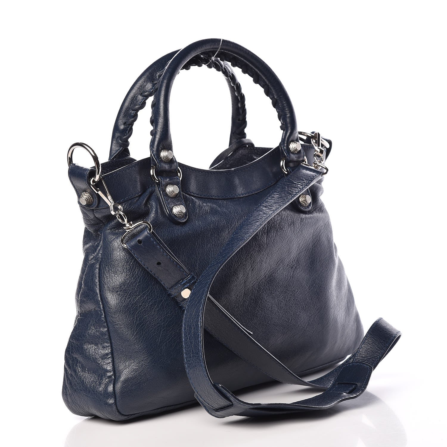 Balenciaga Agneau Giant 12 Silver Hardware Town Bleu Obscur 3 of 10
