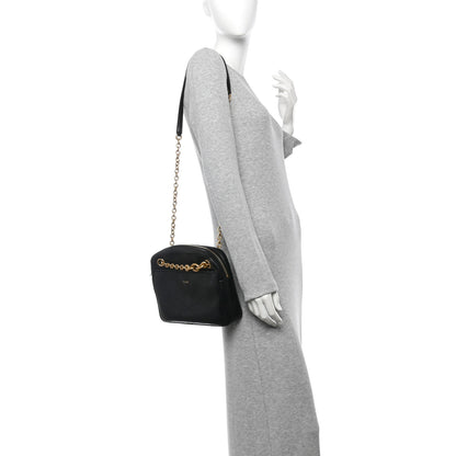 Saint Laurent Lambskin Quilted Le Maillon Chain Strap Crossbody Black 2 of 11