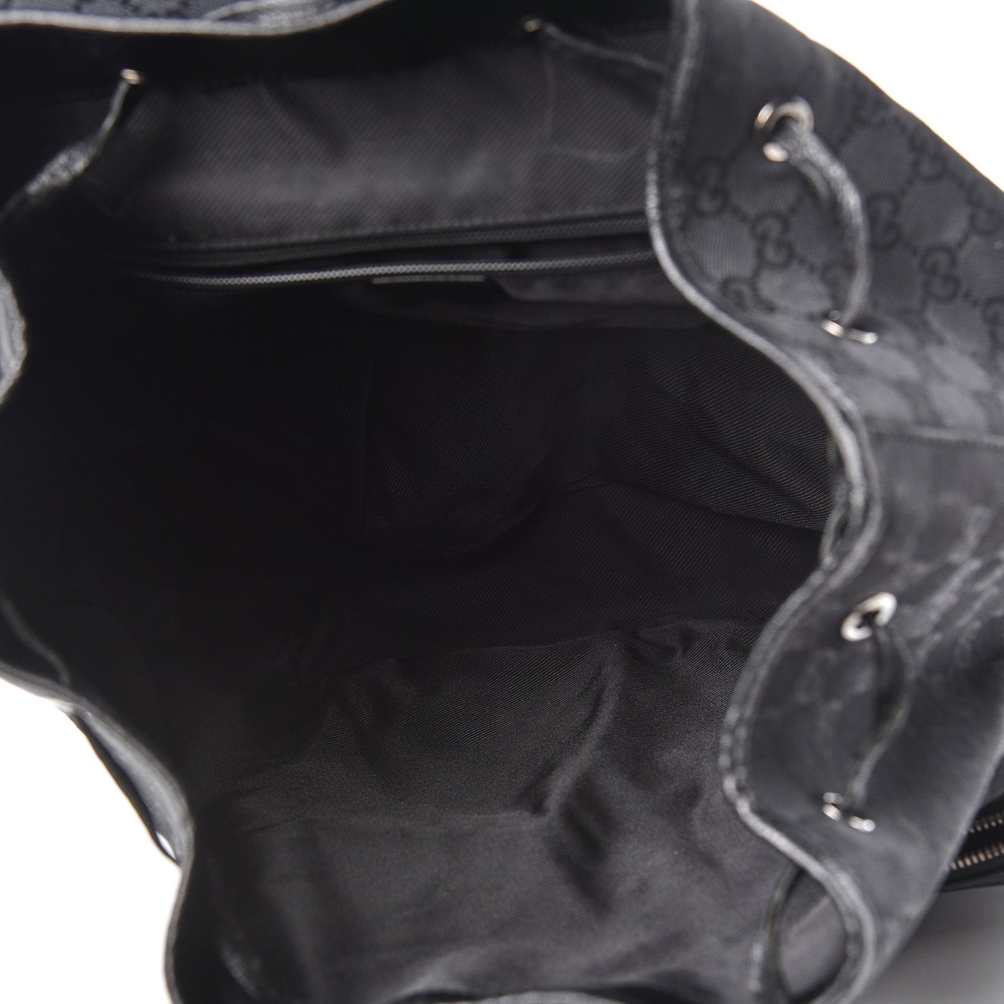GG Monogram Single Buckle Backpack Black