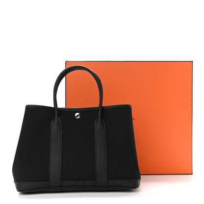 Hermes Toile Militaire Negonda Garden Party 30 TPM Black 10 of 10