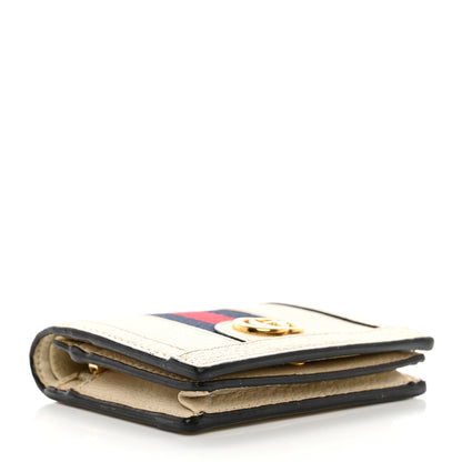 Gucci Textured Calfskin Web Ophidia Card Case Mystic White 4 of 11