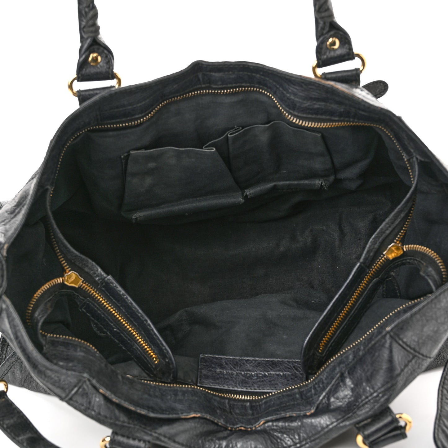 Agneau Giant 12 Gold Hardware Part Time Black