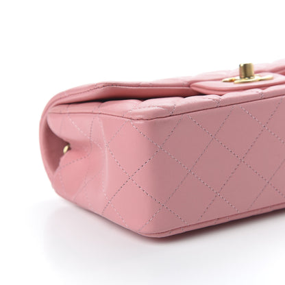 Chanel Lambskin Quilted Mini Rectangular Flap Pink 6 of 11