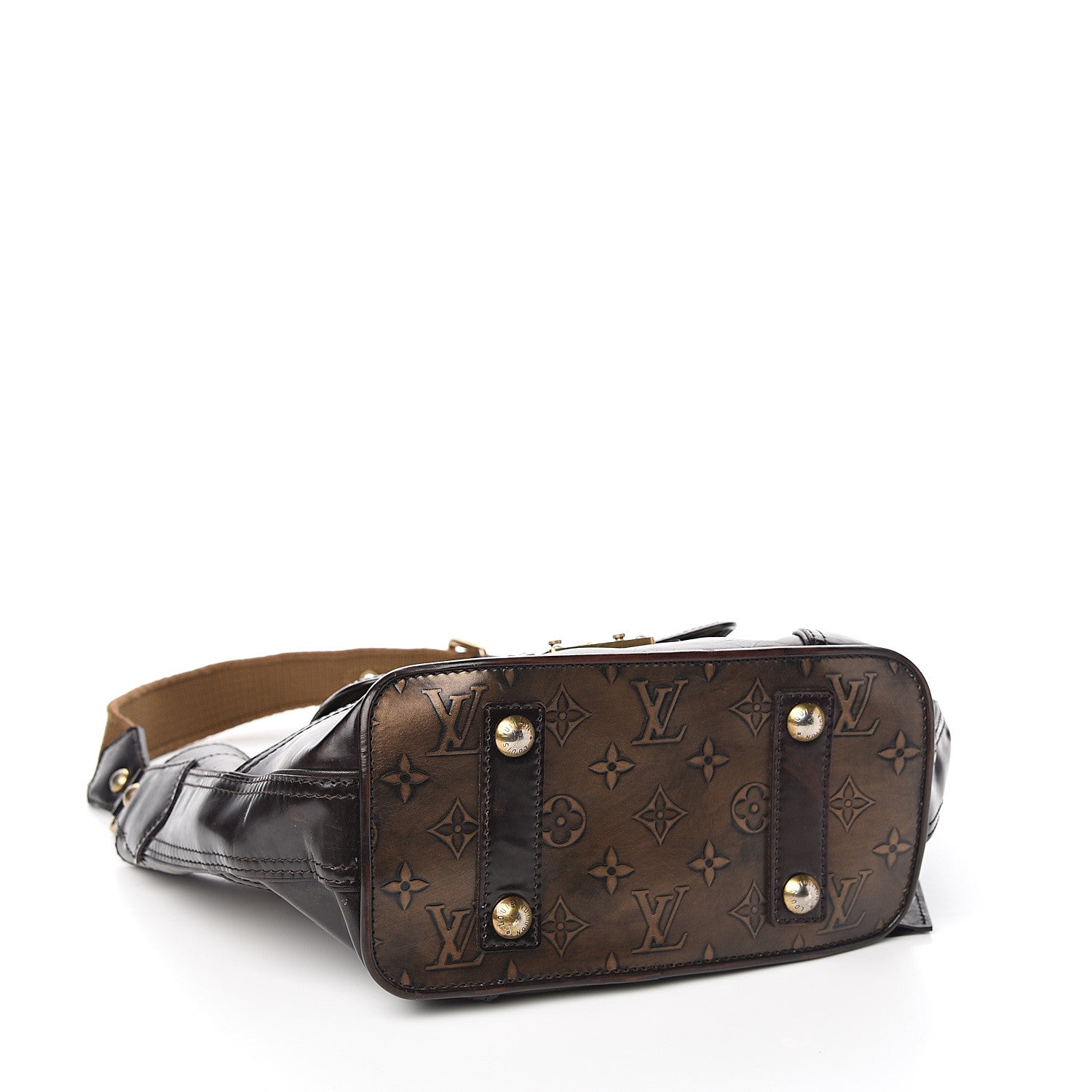 Louis Vuitton Monogram Embossed Sergent PM Bronze 3 of 10