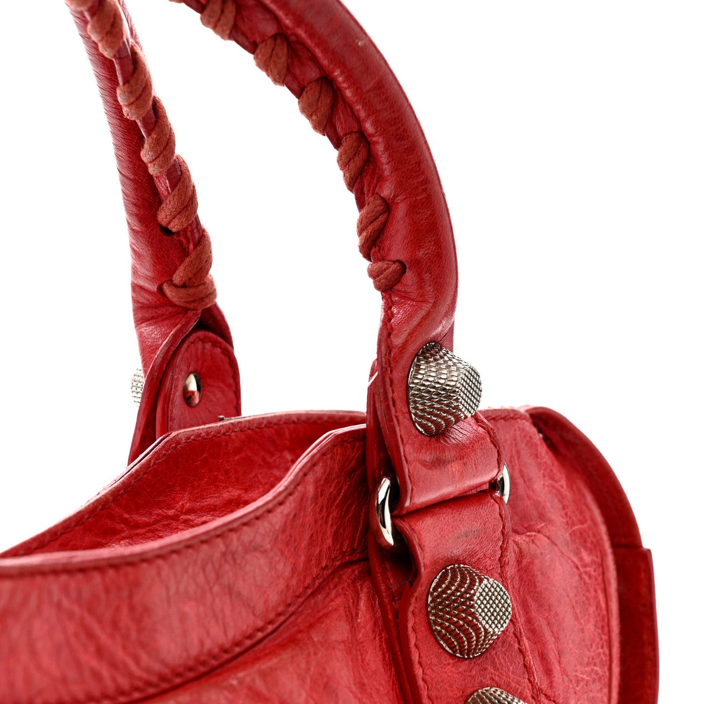 Agneau Giant 21 Silver Hardware City Rouge Coquelicot