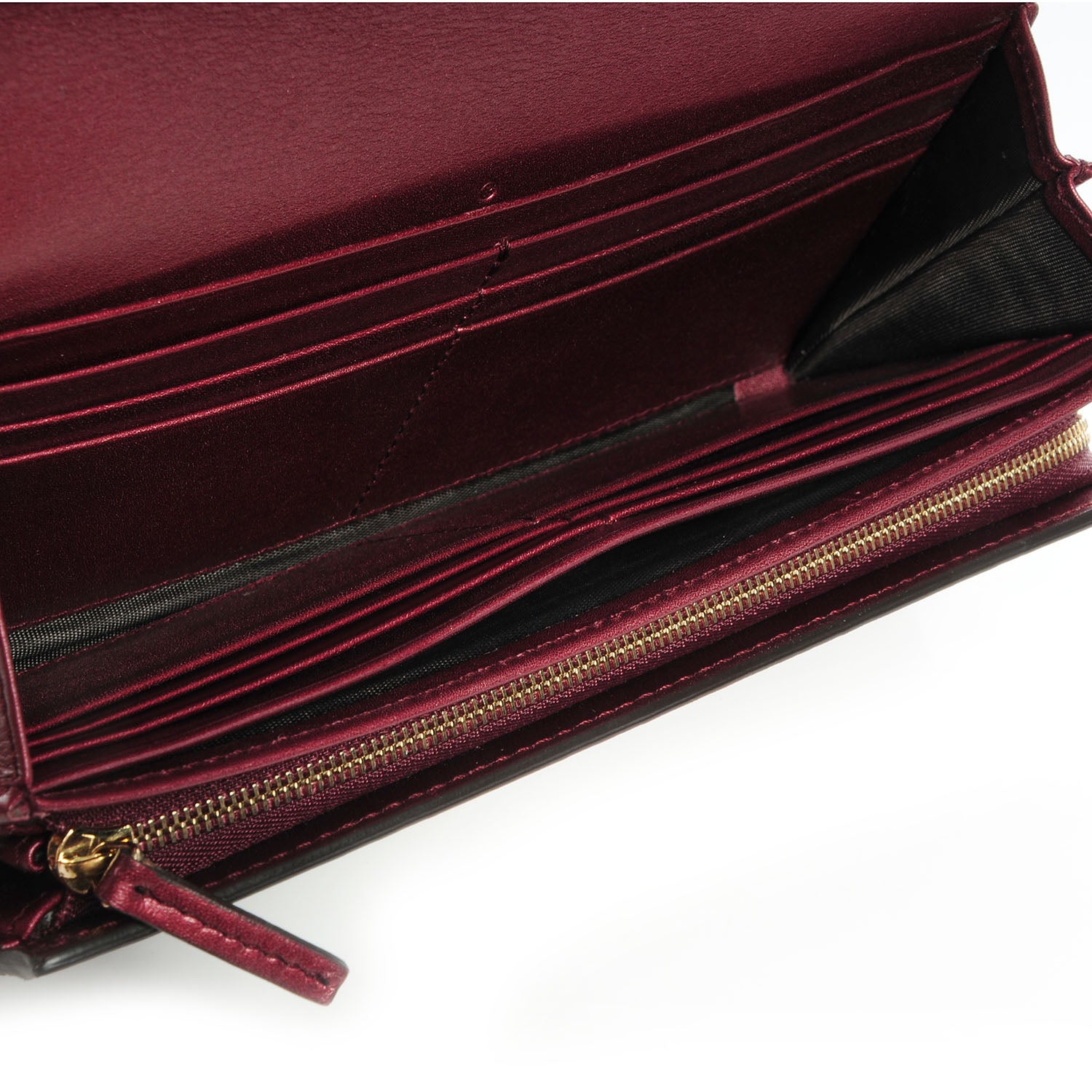 Gucci Shine Guccissima Lovely Heart Continental Wallet Scarlatto 5 of 6
