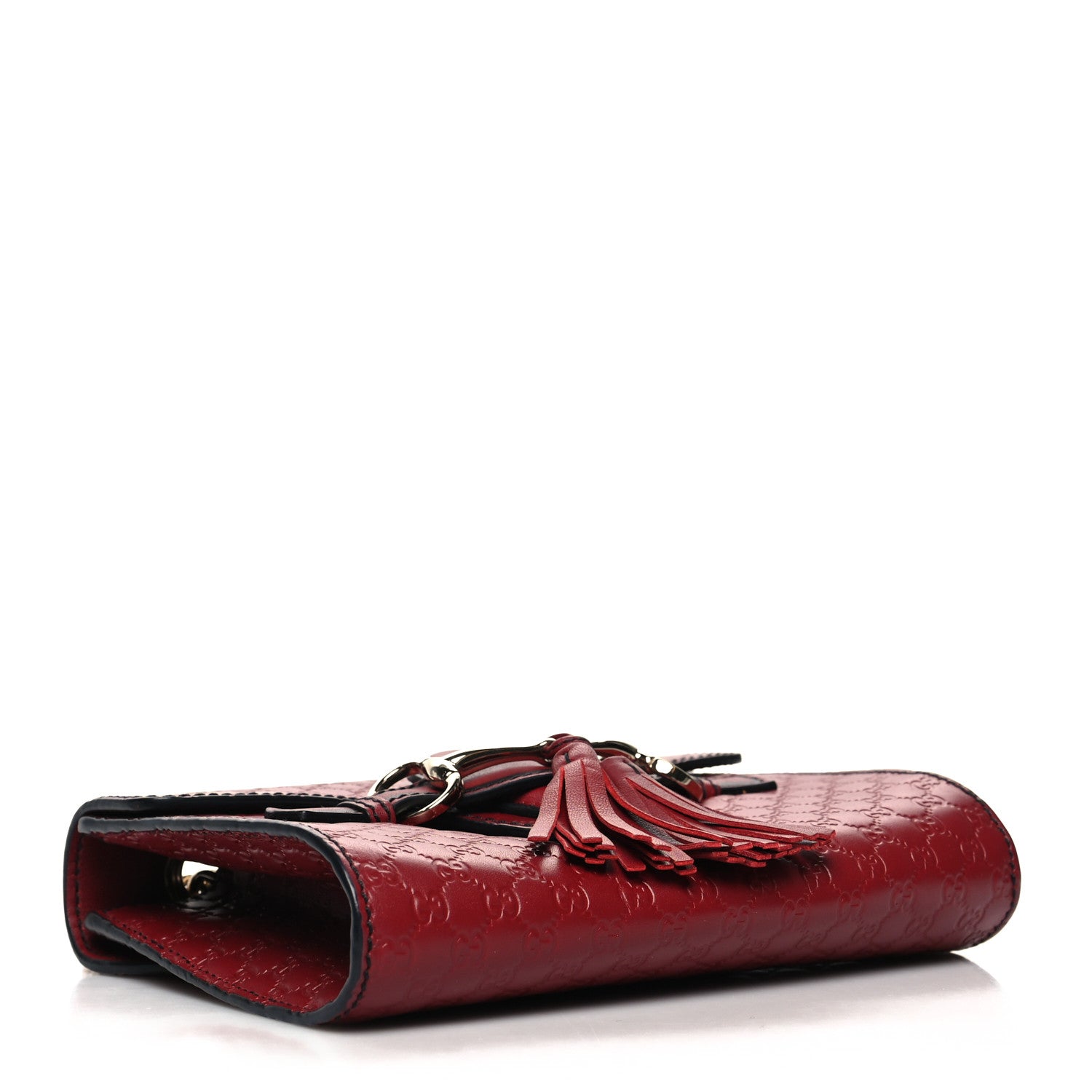 Gucci Soft Microguccissima Mini Emily Chain Shoulder Bag Rosso 4 of 11