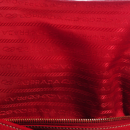 Prada Vitello Daino Tote Fuoco 10 of 11