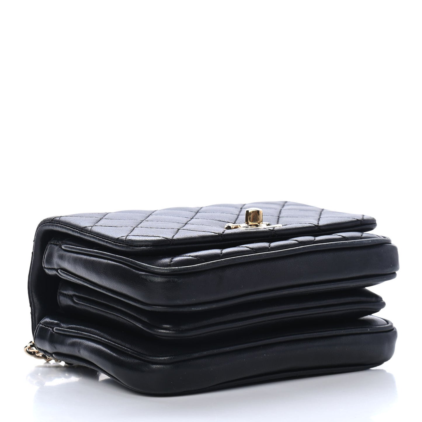Lambskin Quilted Mini Citizen Chic Flap Black